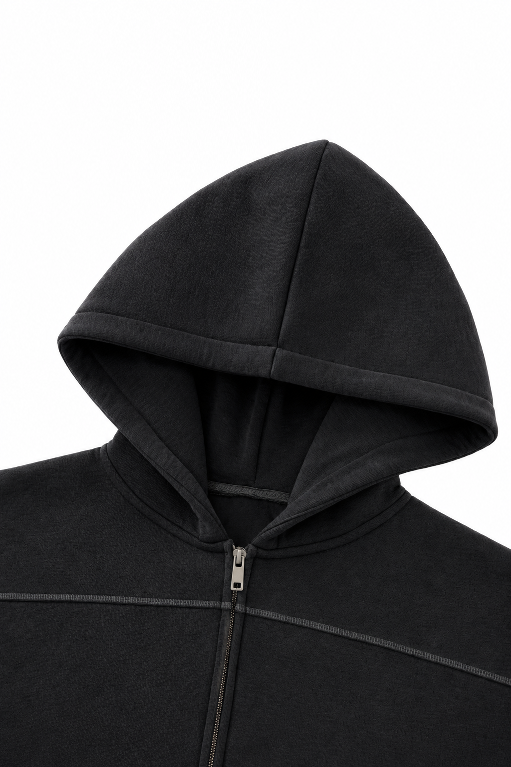 Fleece Zip Up Black
